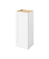 Monaco - 15" x 36" Wall Cabinet, 1 Door, 2 Shelves in White MWH-W1536