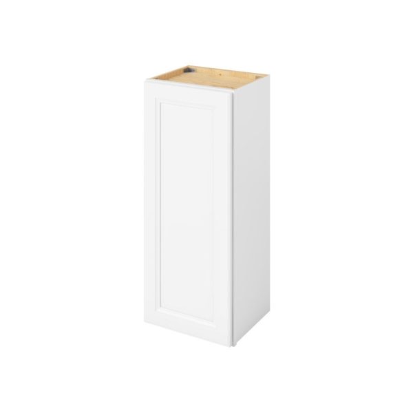 Monaco - 15" x 36" Wall Cabinet, 1 Door, 2 Shelves in White MWH-W1536