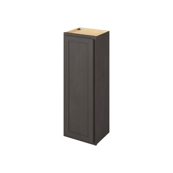 Hudson - 15" x 42" Wall Cabinet, 1 Door, 3 Shelves in Slate HSL-W1542