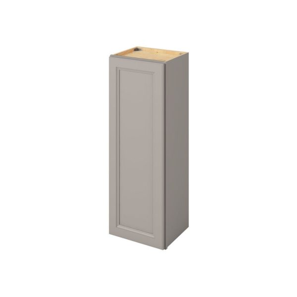 Monaco - 15" x 42" Wall Cabinet, 1 Door, 3 Shelves in Grey MGR-W1542