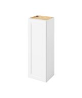 Monaco - 15" x 42" Wall Cabinet, 1 Door, 3 Shelves in White MWH-W1542