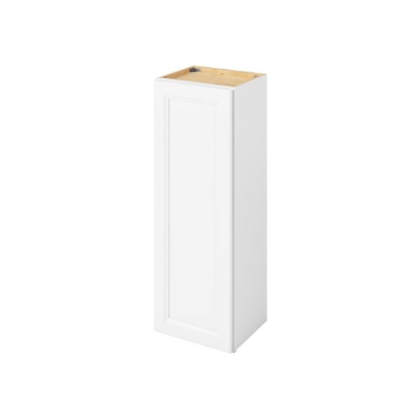 Monaco - 15" x 42" Wall Cabinet, 1 Door, 3 Shelves in White MWH-W1542