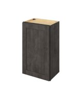 Cooper - 18" x 30" Wall Cabinet, 1 Door, 2 Shelves in Slate CSL-W1830