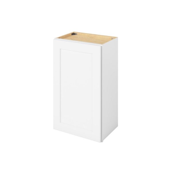 Cooper - 18" x 30" Wall Cabinet, 1 Door, 2 Shelves in White CWH-W1830