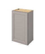 Monaco - 18" x 30" Wall Cabinet, 1 Door, 2 Shelves in Grey MGR-W1830