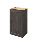 Monaco - 18" x 30" Wall Cabinet, 1 Door, 2 Shelves in Slate MSL-W1830