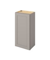 Cooper - 18" x 36" Wall Cabinet, 1 Door, 2 Shelves in Grey CGR-W1836