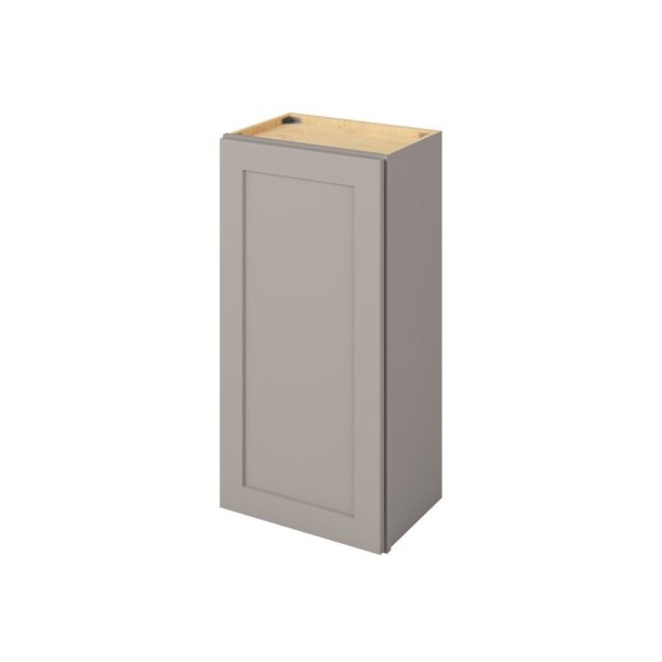 Cooper - 18" x 36" Wall Cabinet, 1 Door, 2 Shelves in Grey CGR-W1836