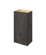 Cooper - 18" x 36" Wall Cabinet, 1 Door, 2 Shelves in Slate CSL-W1836