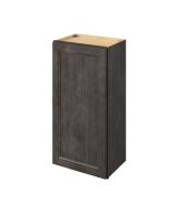 Monaco - 18" x 36" Wall Cabinet, 1 Door, 2 Shelves in Slate MSL-W1836