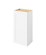 Monaco - 18" x 36" Wall Cabinet, 1 Door, 2 Shelves in White MWH-W1836