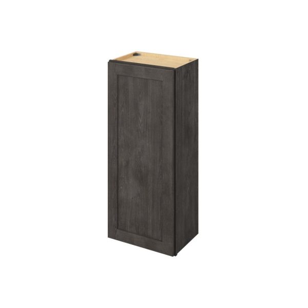 Cooper - 18" x 42" Wall Cabinet, 1 Door, 3 Shelves in Slate CSL-W1842