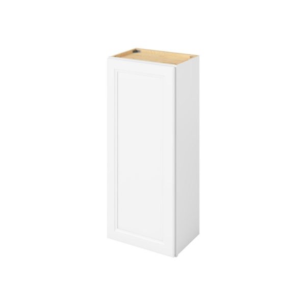 Monaco - 18" x 42" Wall Cabinet, 1 Door, 3 Shelves in White MWH-W1842