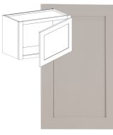 Hudson - 21" x 18" Wall Cabinet, 1 Door in Grey HGR-W2118