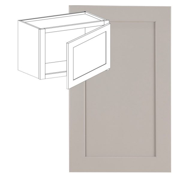 Hudson - 21" x 18" Wall Cabinet, 1 Door in Grey HGR-W2118