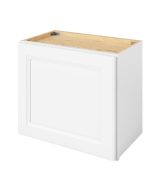 Monaco - 21" x 18" Wall Cabinet, 1 Door in White MWH-W2118