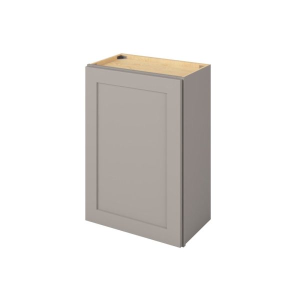 Cooper - 21" x 30" Wall Cabinet, 1 Door, 2 Shelves in Grey CGR-W2130