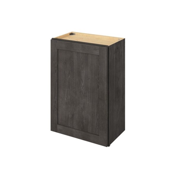 Cooper - 21" x 30" Wall Cabinet, 1 Door, 2 Shelves in Slate CSL-W2130