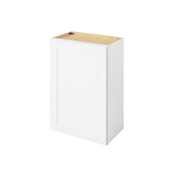 Cooper - 21" x 30" Wall Cabinet, 1 Door, 2 Shelves in White CWH-W2130