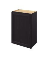 Monaco - 21" x 30" Wall Cabinet, 1 Door, 2 Shelves in Espresso MES-W2130