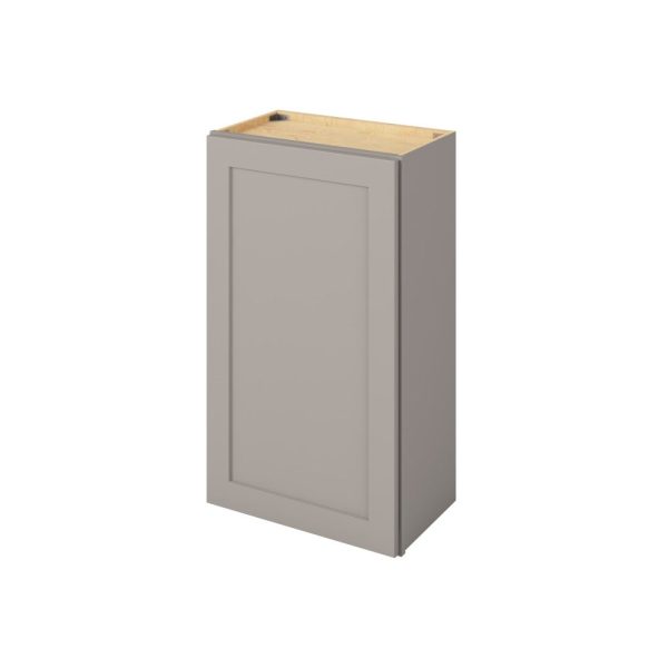 Cooper - 21" x 36" Wall Cabinet, 1 Door, 2 Shelves in Grey CGR-W2136