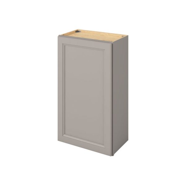 Monaco - 21" x 36" Wall Cabinet, 1 Door, 2 Shelves in Grey MGR-W2136