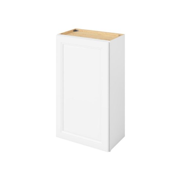 Monaco - 21" x 36" Wall Cabinet, 1 Door, 2 Shelves in White MWH-W2136