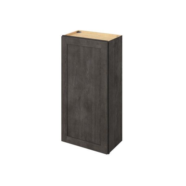 Cooper - 21" x 42" Wall Cabinet, 1 Door, 3 Shelves in Slate CSL-W2142