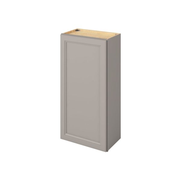 Monaco - 21" x 42" Wall Cabinet, 1 Door, 3 Shelves in Grey MGR-W2142