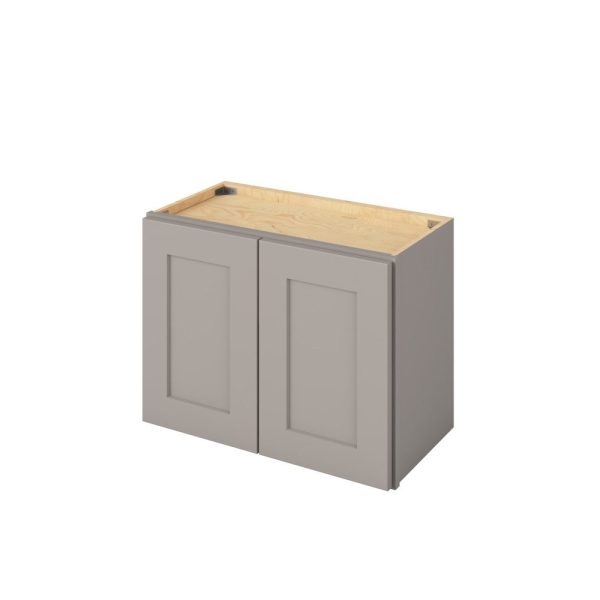 Cooper - 24" x 18" Wall Cabinet, 2 Doors in Grey CGR-W2418