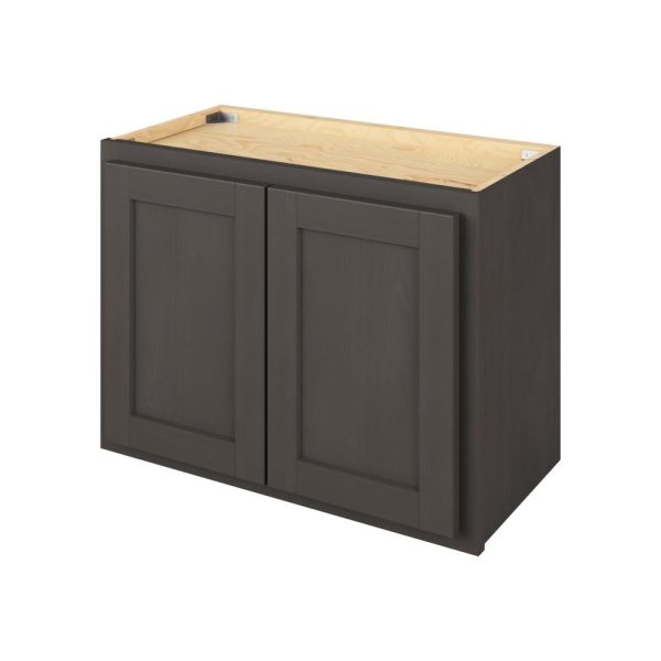 Hudson - 24" x 18" Wall Cabinet, 2 Doors in Slate HSL-W2418