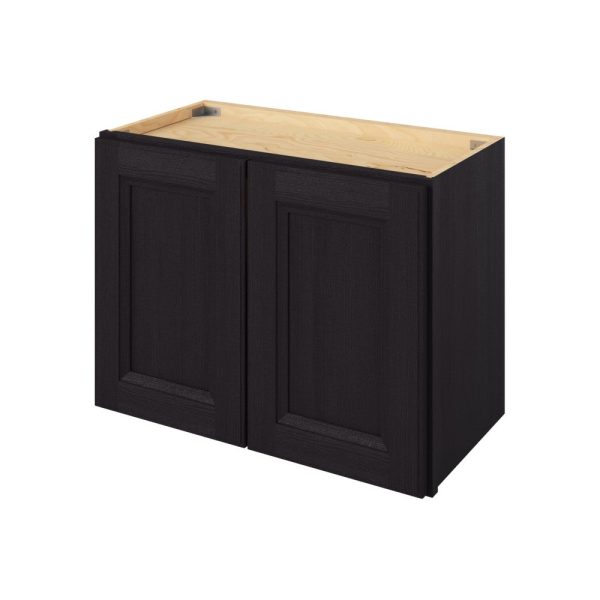 Monaco - 24" x 18" Wall Cabinet, 2 Doors in Espresso MES-W2418