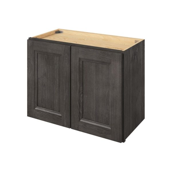 Monaco - 24" x 18" Wall Cabinet, 2 Doors in Slate MSL-W2418