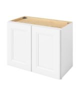 Monaco - 24" x 18" Wall Cabinet, 2 Doors in White MWH-W2418