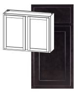 Hudson - 24" x 30" Wall Cabinet, 2 Doors, 2 Shelves in Espresso HES-W2430