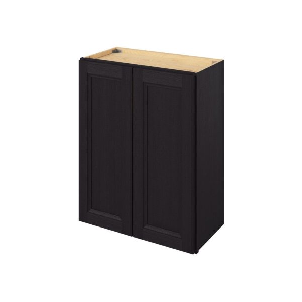 Monaco - 24" x 30" Wall Cabinet, 2 Doors, 2 Shelves in Espresso MES-W2430