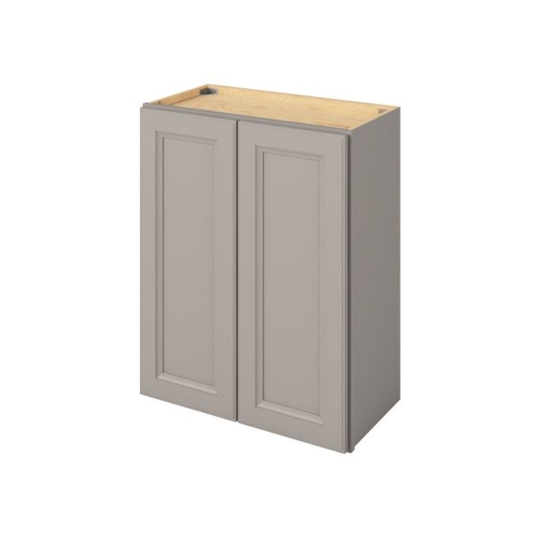 Monaco - 24" x 30" Wall Cabinet, 2 Doors, 2 Shelves in Grey MGR-W2430