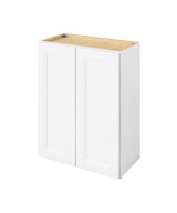 Monaco - 24" x 30" Wall Cabinet, 2 Doors, 2 Shelves in White MWH-W2430