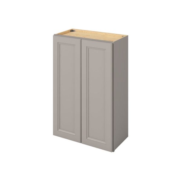 Monaco - 24" x 36" Wall Cabinet, 2 Doors, 2 Shelves in Grey MGR-W2436