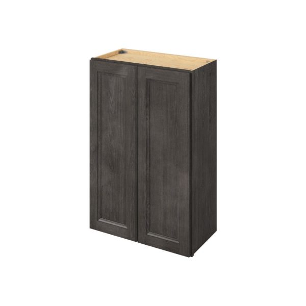 Monaco - 24" x 36" Wall Cabinet, 2 Doors, 2 Shelves in Slate MSL-W2436