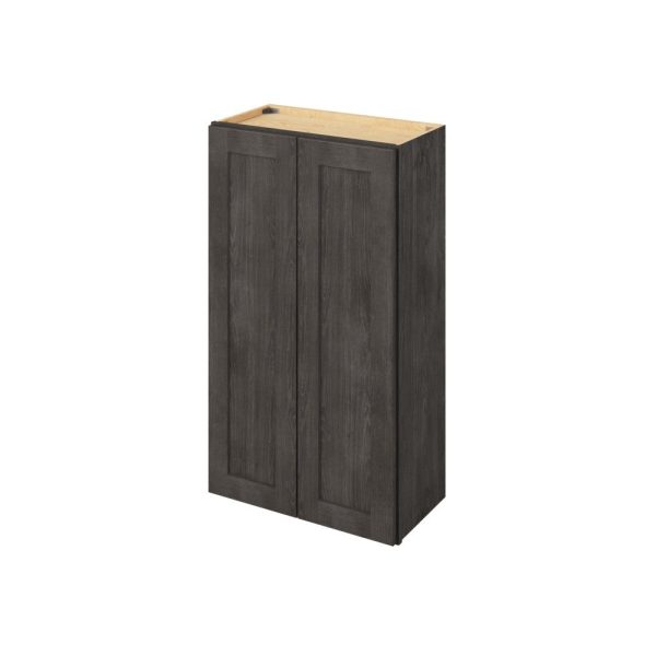 Cooper - 24" x 42" Wall Cabinet, 2 Doors, 3 Shelves in Slate CSL-W2442