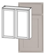 Hudson - 24" x 42" Wall Cabinet, 2 Doors, 3 Shelves in Grey HGR-W2442