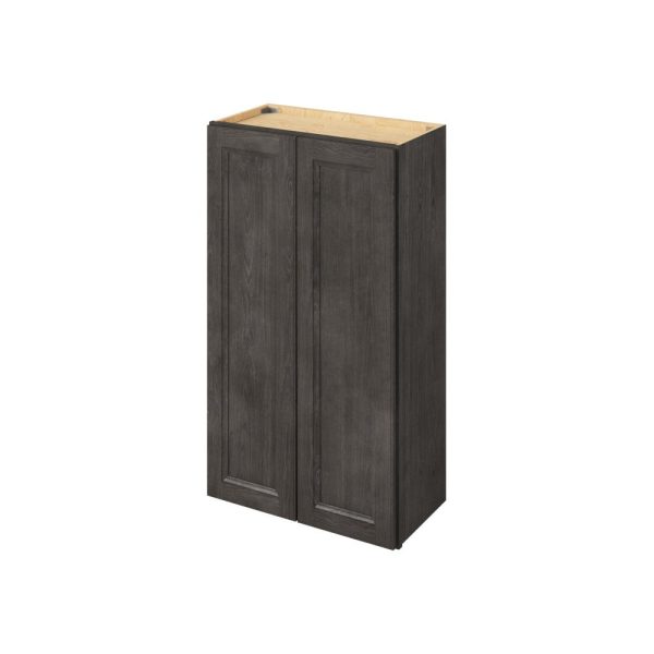 Monaco - 24" x 42" Wall Cabinet, 2 Doors, 3 Shelves in Slate MSL-W2442