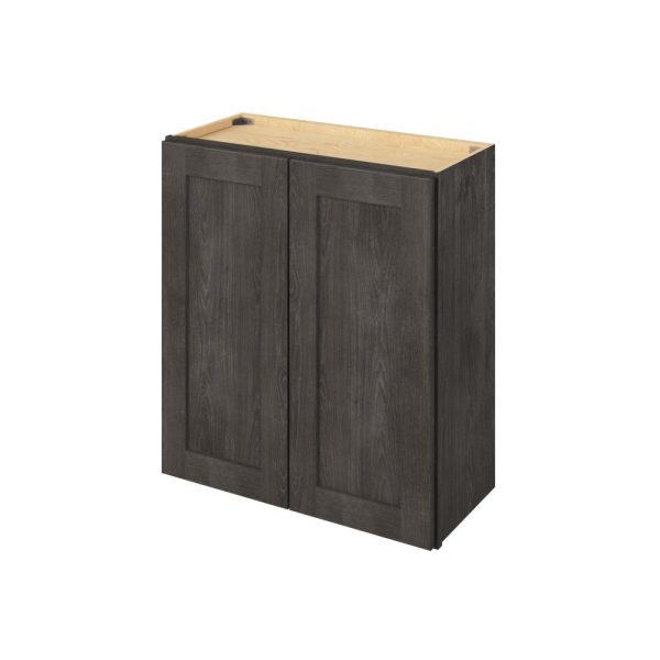 Cooper - 27" x 30" Wall Cabinet, 2 Doors, 2 Shelves in Slate CSL-W2730