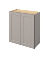 Monaco - 27" x 30" Wall Cabinet, 2 Doors, 2 Shelves in Grey MGR-W2730