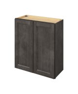 Monaco - 27" x 30" Wall Cabinet, 2 Doors, 2 Shelves in Slate MSL-W2730