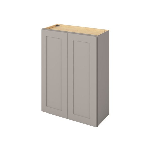 Cooper - 27" x 36" Wall Cabinet, 2 Doors, 2 Shelves in Grey CGR-W2736