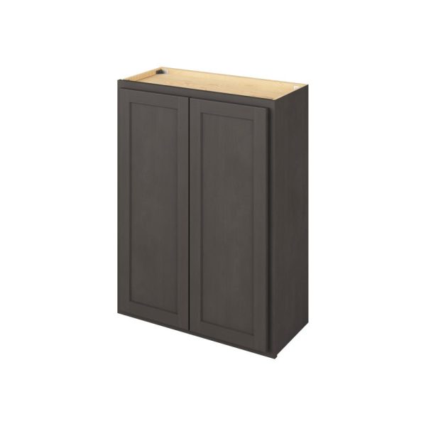 Hudson - 27" x 36" Wall Cabinet, 2 Doors, 2 Shelves in Slate HSL-W2736