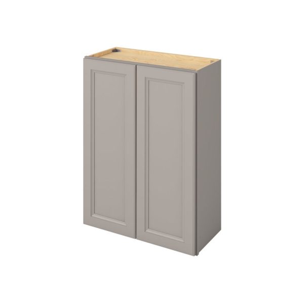 Monaco - 27" x 36" Wall Cabinet, 2 Doors, 2 Shelves in Grey MGR-W2736