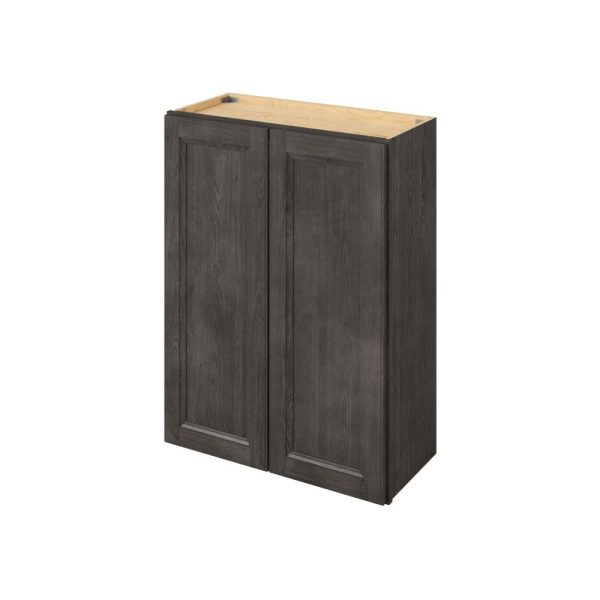 Monaco - 27" x 36" Wall Cabinet, 2 Doors, 2 Shelves in Slate MSL-W2736